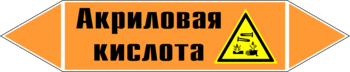 Маркировка трубопровода "акриловая кислота" (k12, пленка, 358х74 мм)" - Маркировка трубопроводов - Маркировки трубопроводов "КИСЛОТА" - Магазин охраны труда Протекторшоп