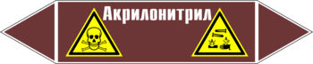 Маркировка трубопровода "акрилонитрил" (пленка, 507х105 мм) - Маркировка трубопроводов - Маркировки трубопроводов "ЖИДКОСТЬ" - Магазин охраны труда Протекторшоп