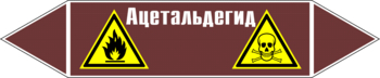 Маркировка трубопровода "ацетальдегид" (пленка, 716х148 мм) - Маркировка трубопроводов - Маркировки трубопроводов "ЖИДКОСТЬ" - Магазин охраны труда Протекторшоп