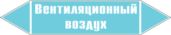 Маркировка трубопровода "вентиляционный воздух" (пленка, 358х74 мм) - Маркировка трубопроводов - Маркировки трубопроводов "ВОЗДУХ" - Магазин охраны труда Протекторшоп