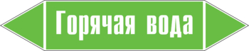 Маркировка трубопровода "горячая вода" (пленка, 126х26 мм) - Маркировка трубопроводов - Маркировки трубопроводов "ВОДА" - Магазин охраны труда Протекторшоп