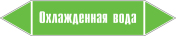 Маркировка трубопровода "охлажденная вода" (пленка, 126х26 мм) - Маркировка трубопроводов - Маркировки трубопроводов "ВОДА" - Магазин охраны труда Протекторшоп