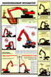 ПС21 Одноковшовый экскаватор. Безопасность земляных работ (ламинированная бумага, a2, 4 листа) - Охрана труда на строительных площадках - Плакаты для строительства - Магазин охраны труда Протекторшоп